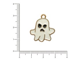 Dije esmaltado fantasma enojado